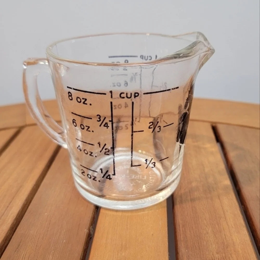 RARE Vintage Fire King Colonial Stores Rooster‎ Measuring Cup 8 oz.